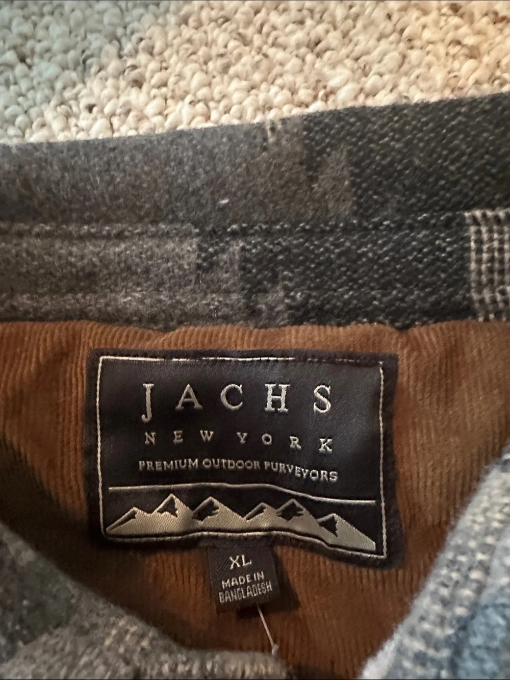Jachs Men's Patterned Wool-Blend Jacket in Gray and Black